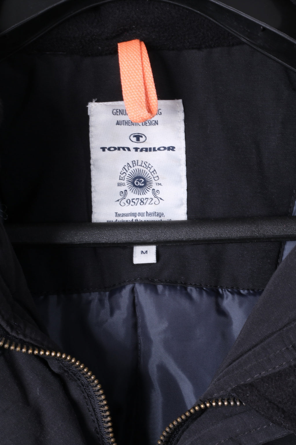 Giacca M da donna Tom Tailor Top caldo imbottito con zip e cappuccio nero