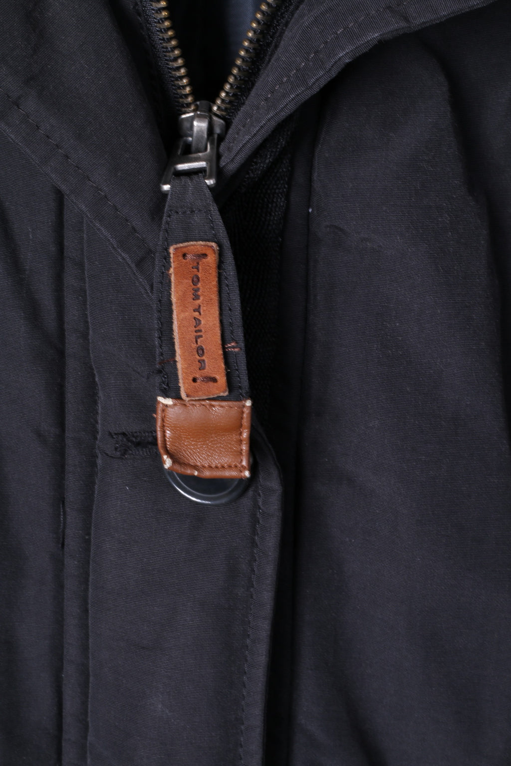 Giacca M da donna Tom Tailor Top caldo imbottito con zip e cappuccio nero