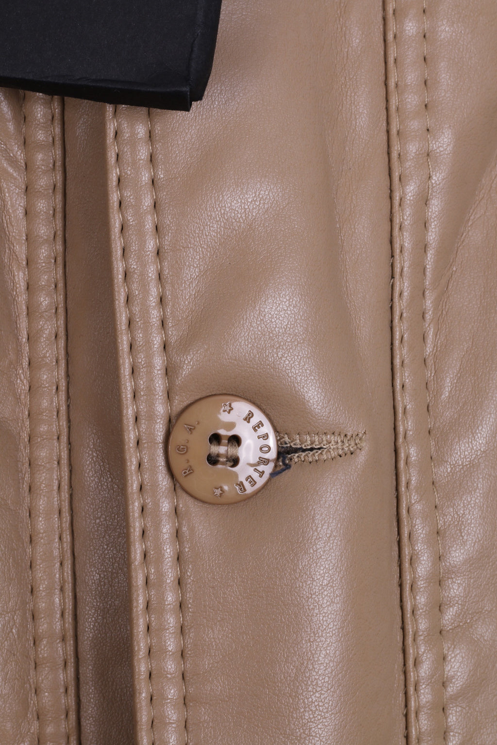 New Reportage RGA Mens XL Jacket Camel Single Breasted Italy