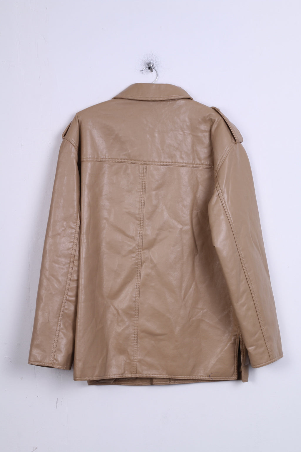 New Reportage RGA Mens XL Jacket Camel Single Breasted Italy