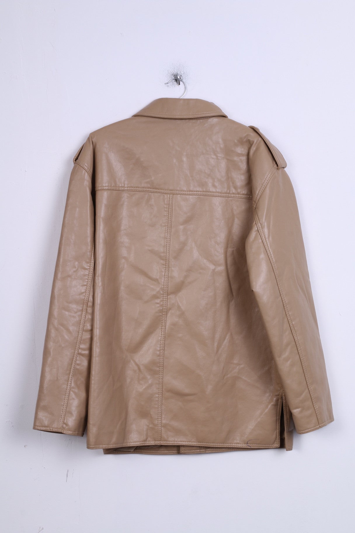 New Reportage RGA Mens XL Jacket Camel Single Breasted Italy