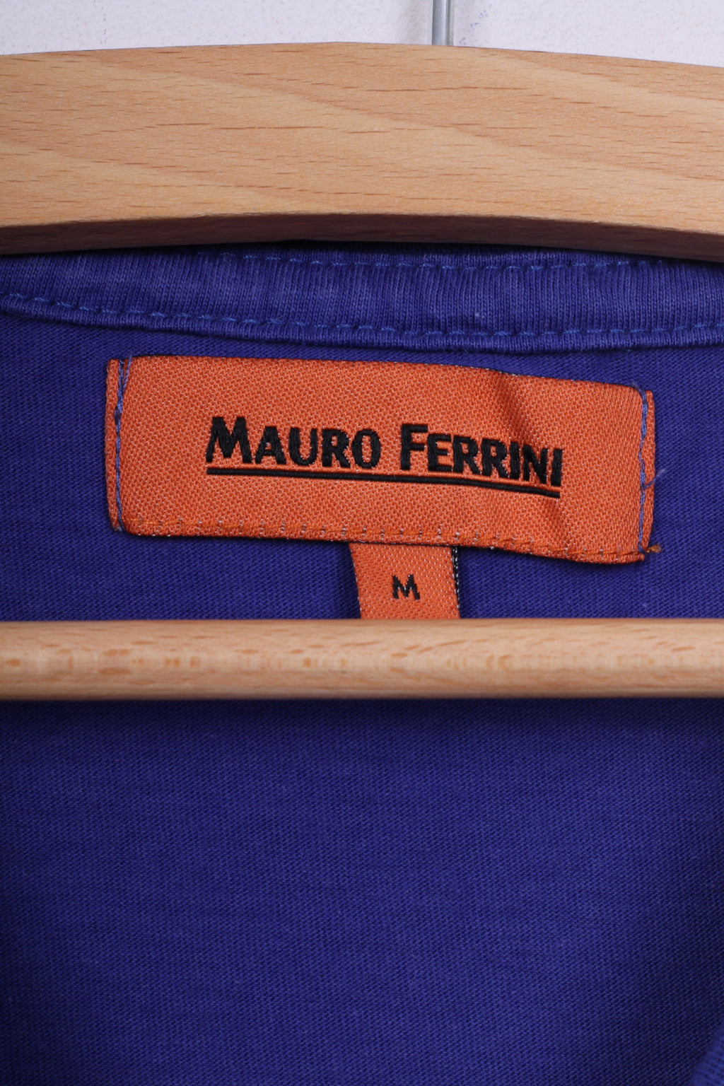 Mauro Ferrini Hommes M T-Shirt Violet Col Rond Graphique Coton Arti Ficial Intelligence Haut D'été 