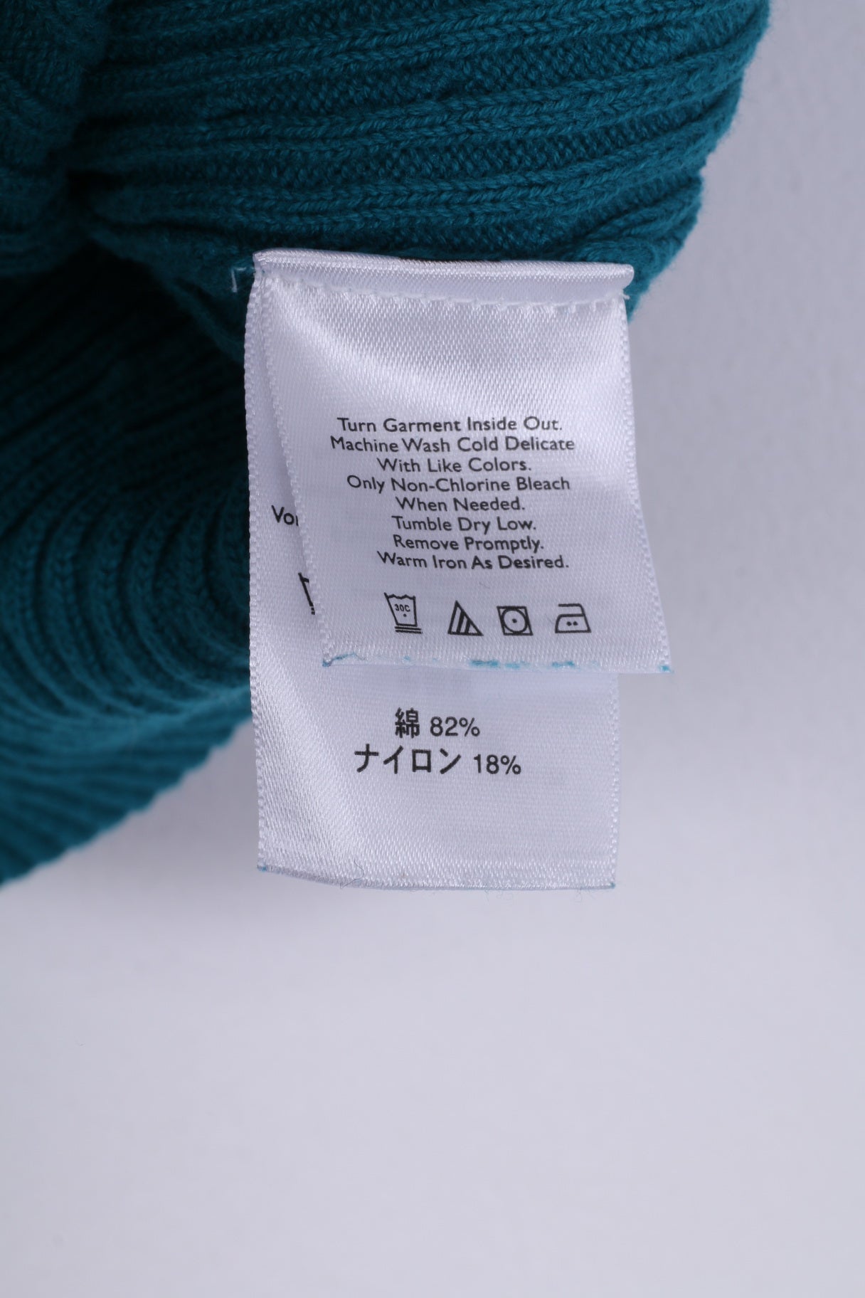 Eddie Bauer Pull XS à col rond pour femme Turquoise à manches courtes en coton et nylon tricoté 