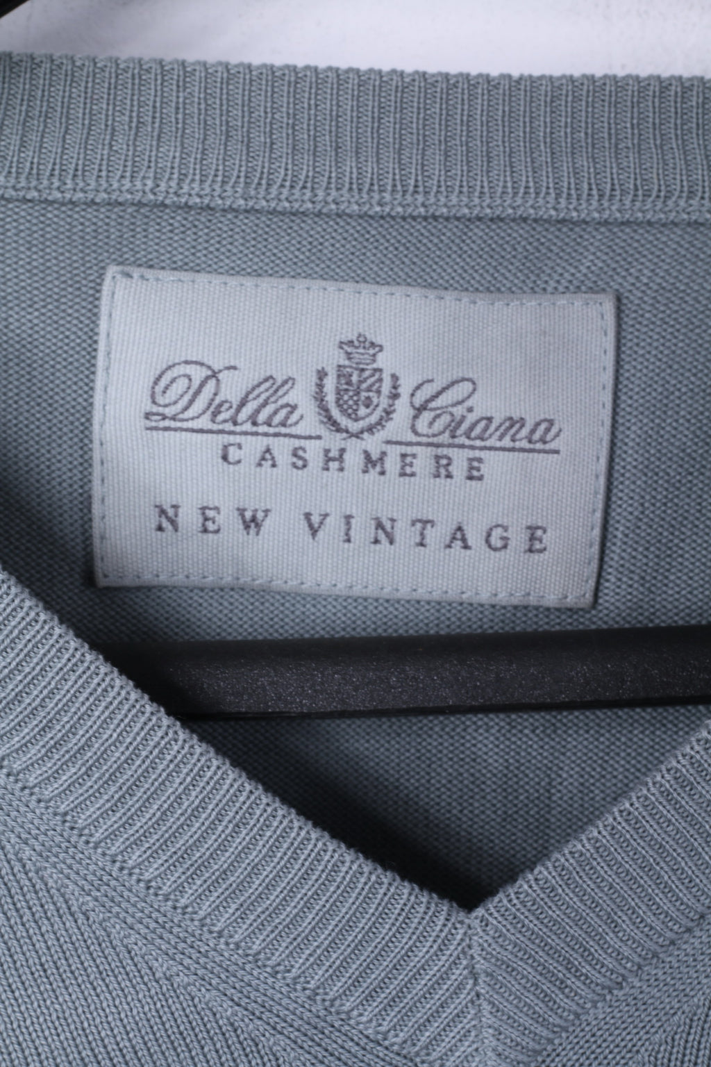 Della Ciana New Vintage Uomo 56 XL Maglione Grigio Cotone Made in Italy Maglione