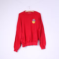 Stedman Homme XL Swetashirt Rouge Coton Pull Vintage 50ars Jubileum ICA 