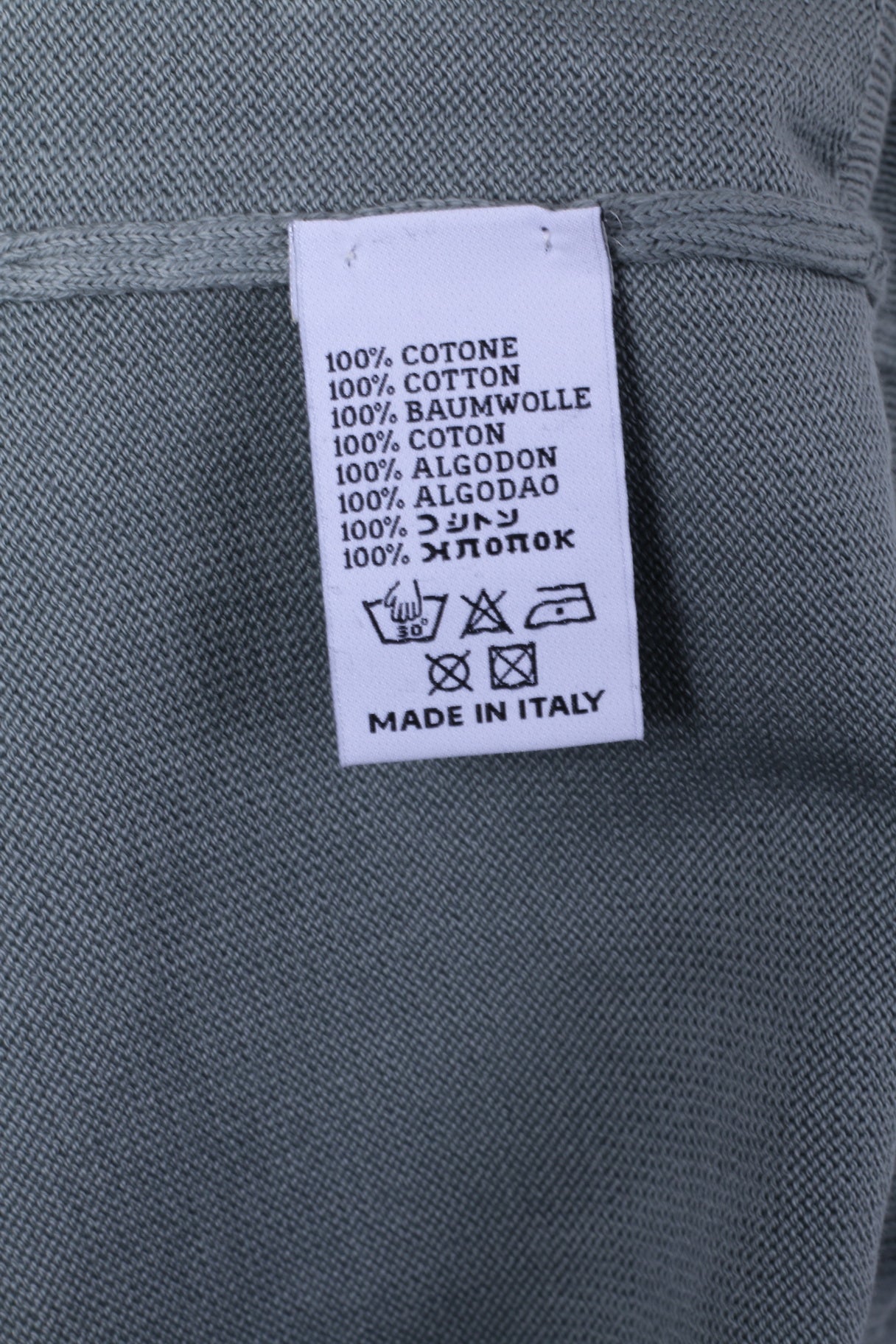 Della Ciana New Vintage Men 56 XL Jumper Grey Cotton Made in Italy Sweater