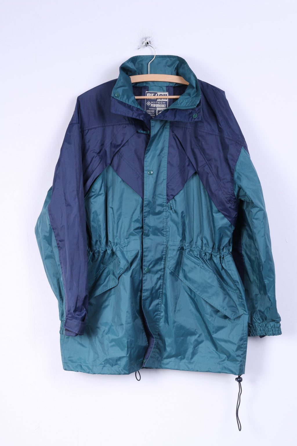 Giacca parka da uomo REACH M Capispalla ad alte prestazioni con cappuccio verde