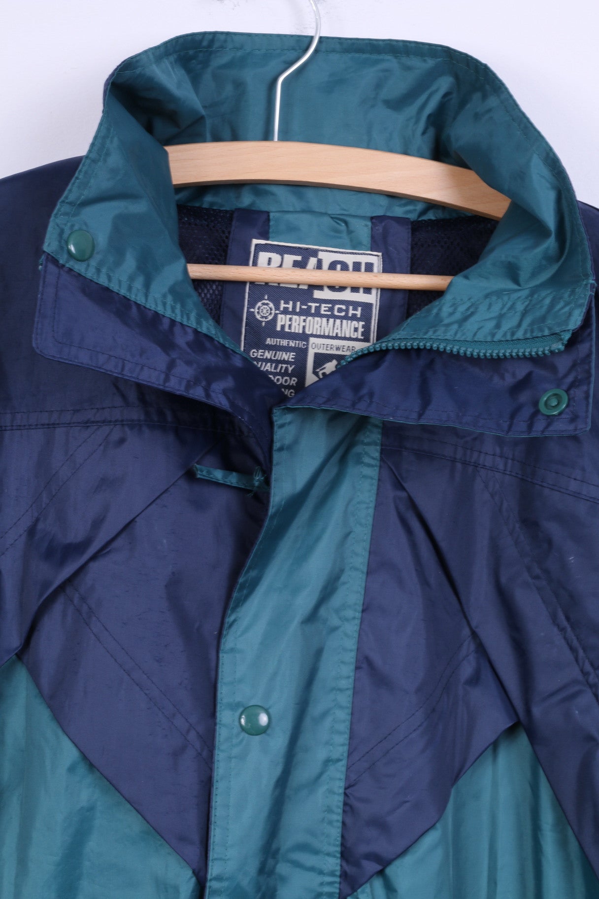 Giacca parka da uomo REACH M Capispalla ad alte prestazioni con cappuccio verde