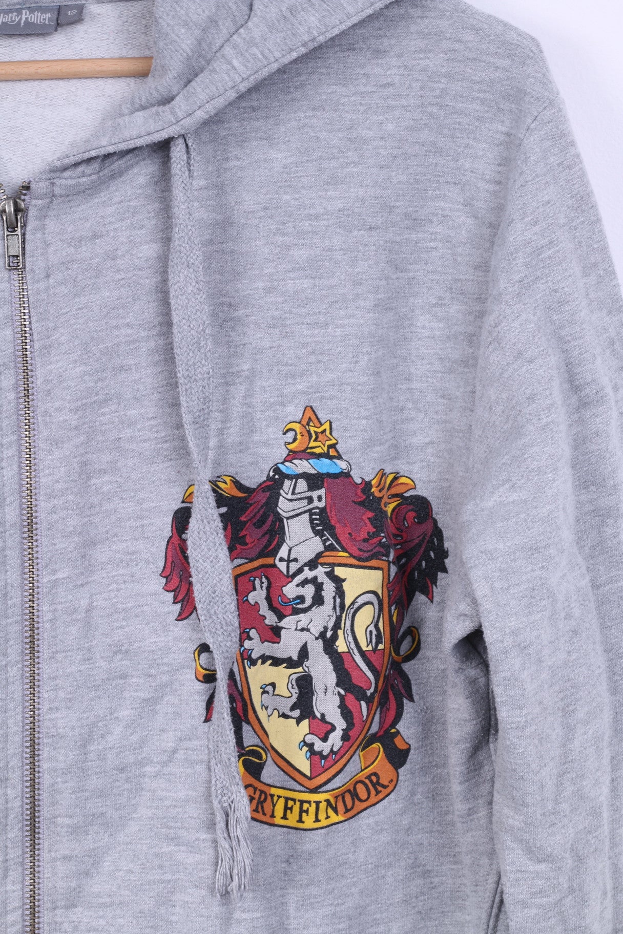 Atmosphere Harry Potter Womens 12 L Sweatshirt Grey Hood Jumper Cotton