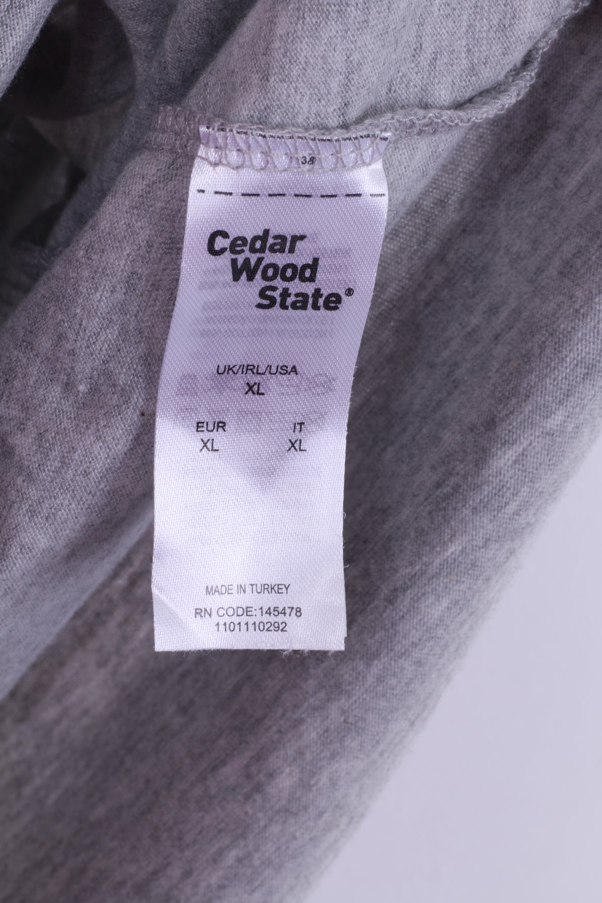 Cedar Wood State Mens XL T-Shirt Graphic Grey Cotton Batman V Superman