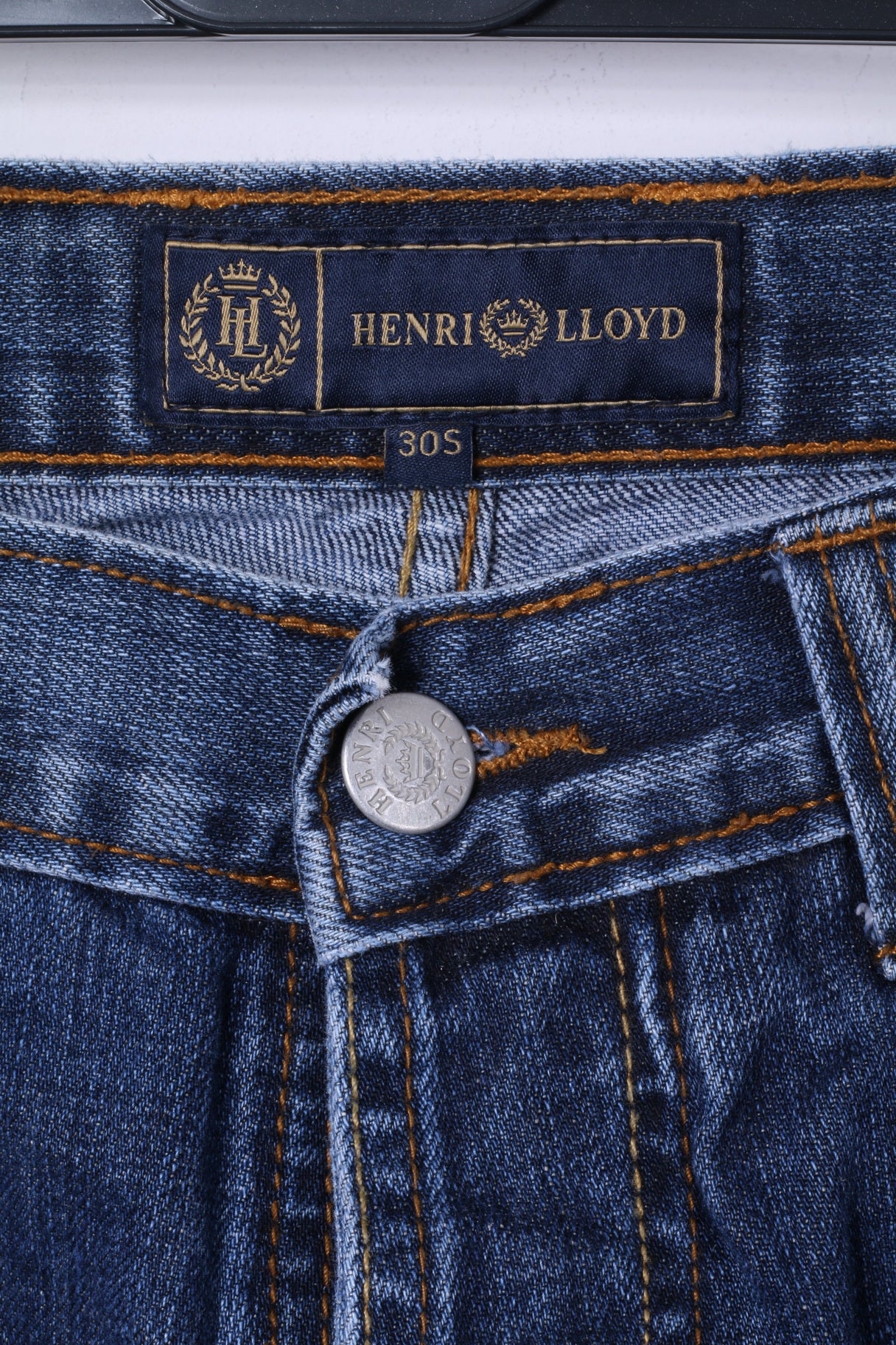 Henri Lloyd Mens 30 S Trousers Blue Jeans Cotton Denim Straight Leg Pants