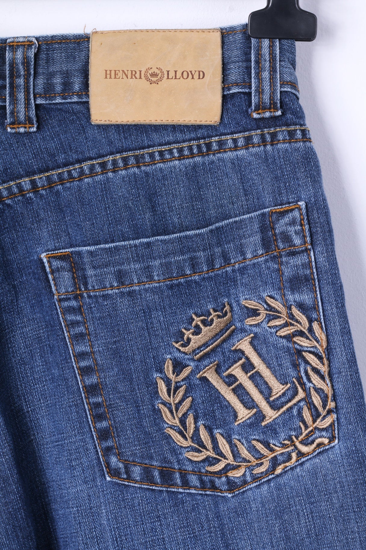 Henri Lloyd Mens 30 S Trousers Blue Jeans Cotton Denim Straight Leg Pants