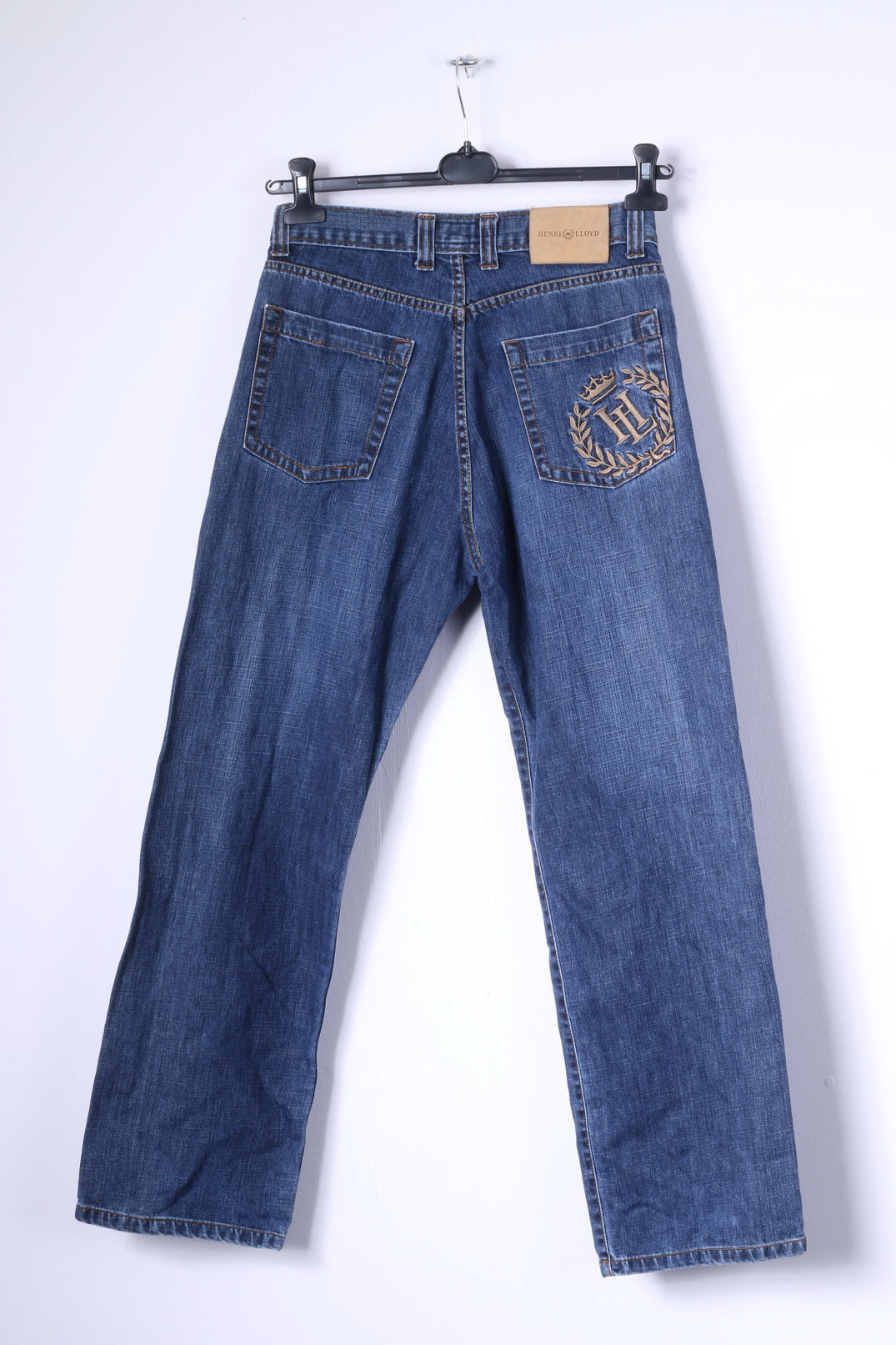 Henri Lloyd Mens 30 S Trousers Blue Jeans Cotton Denim Straight Leg Pants