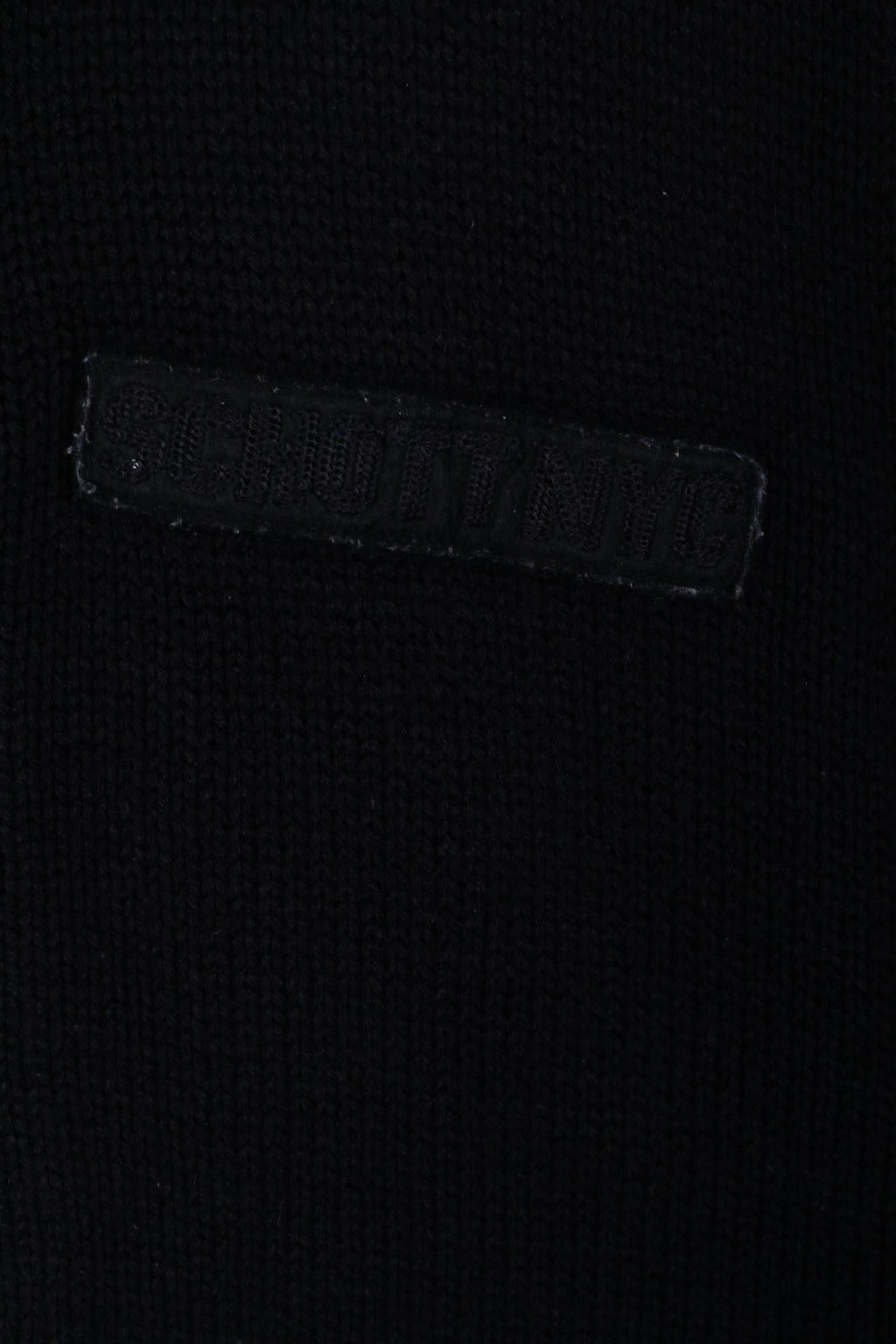 Schott N.Y.C. Mens M Sweater Black Zip Up Hooded Warm Wool Blend Sweatshirt