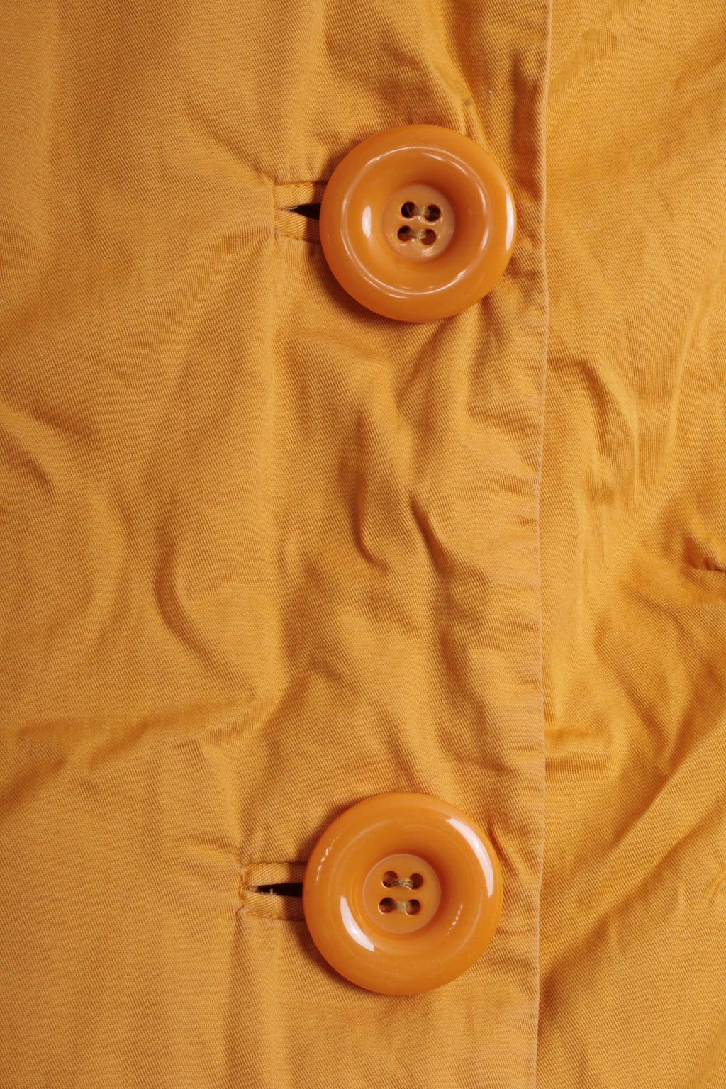 Bershka Outwear Womens M Light Coat Jacket Oversize Buttons Yellow - RetrospectClothes