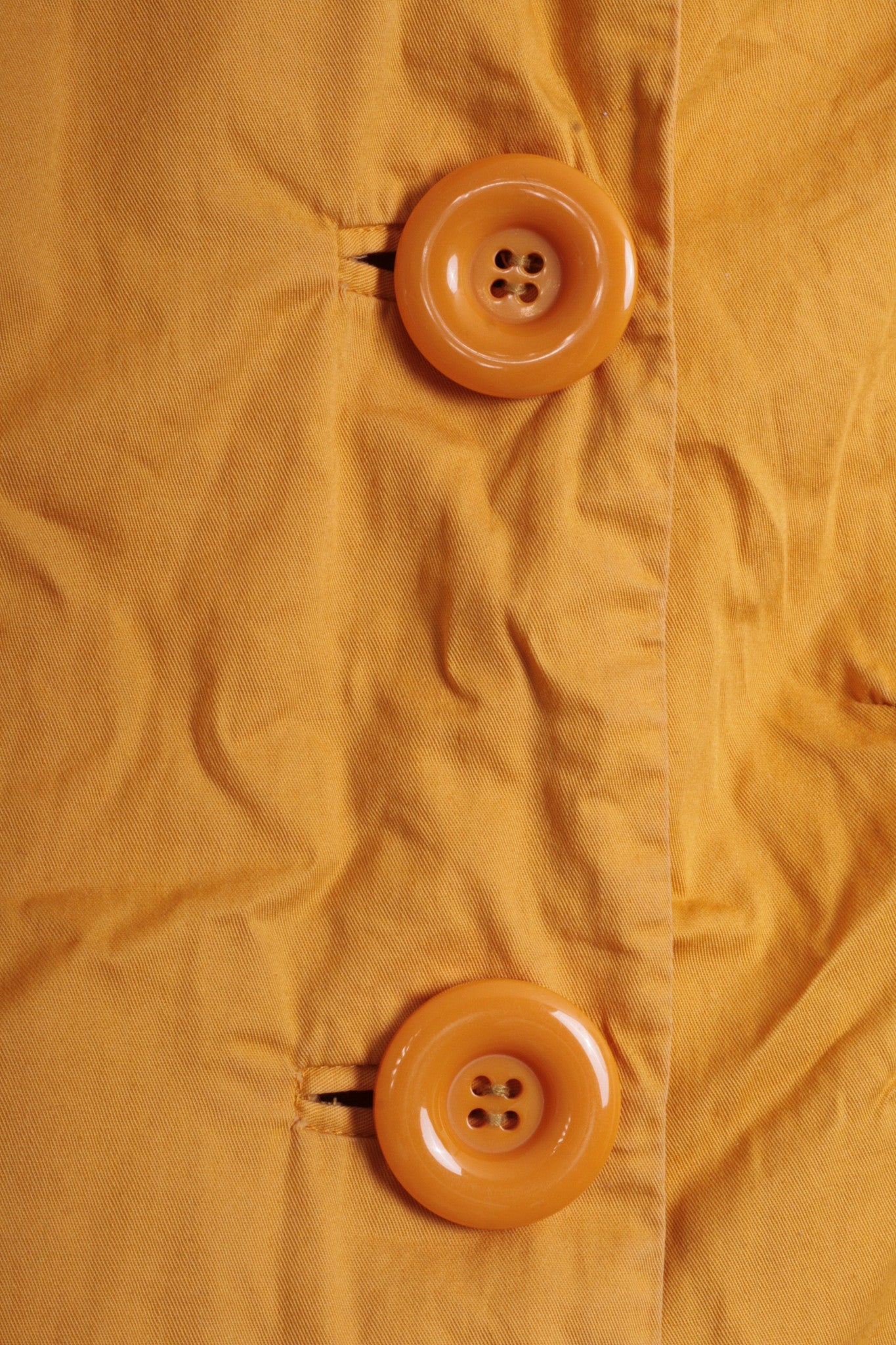 Bershka Outwear Womens M Light Coat Jacket Oversize Buttons Yellow - RetrospectClothes