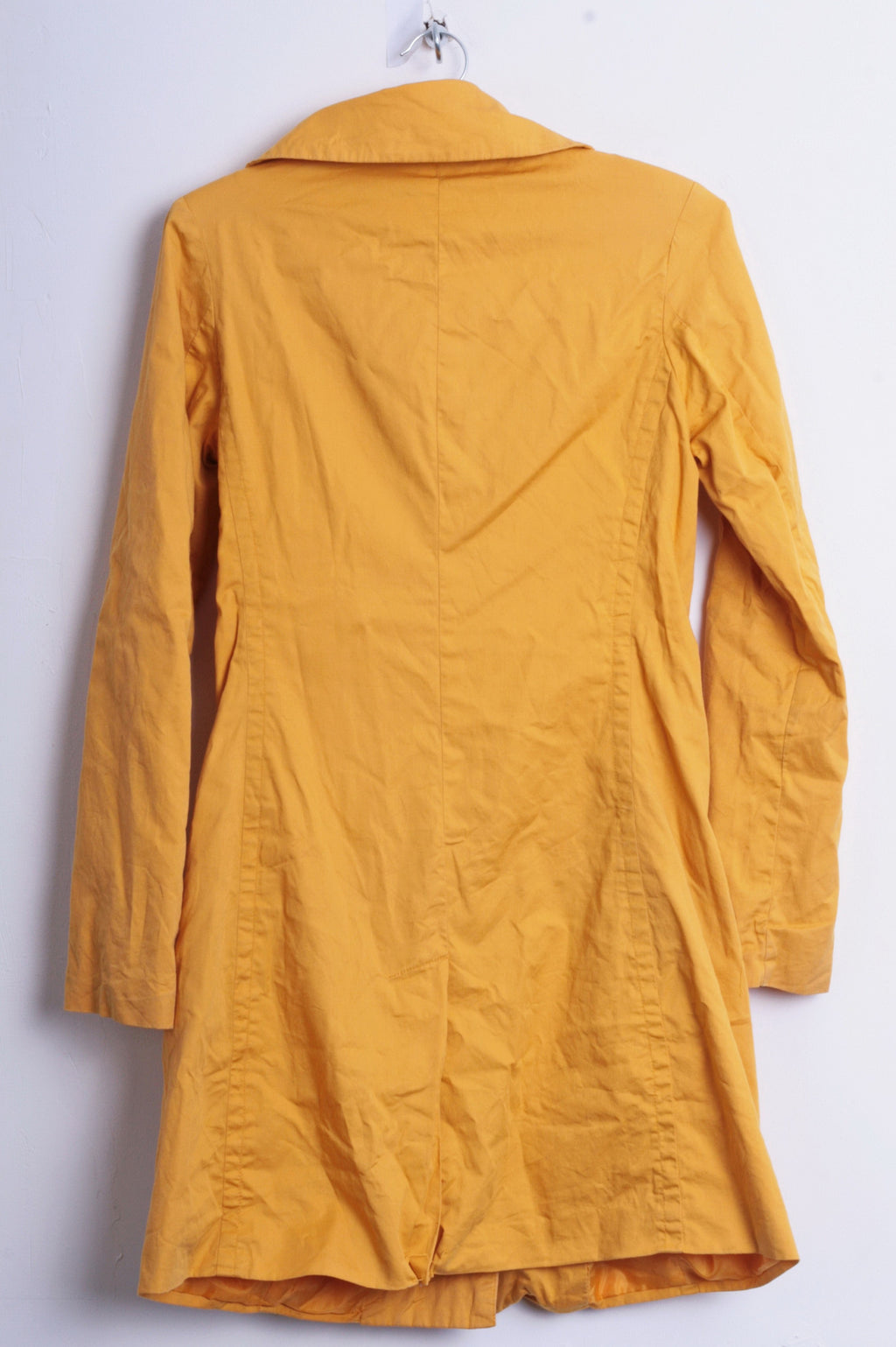 Bershka Outwear Womens M Light Coat Jacket Oversize Buttons Yellow - RetrospectClothes