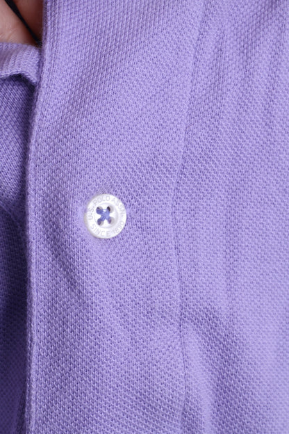 U.S. Polo Assn Mens M Polo Shirt Purple Cotton