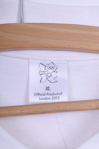 Nouveau produit officiel de Londres 2012 Polo XL pour hommes blanc Sport