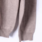 Duca Di Valtorta Mens XXL Jumper Beige Silk Cashmere Soft V Neck Sweater Italy