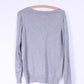 Joules Knitwear Womens 14 XL Jumper V Neck Sweater Grey Cotton