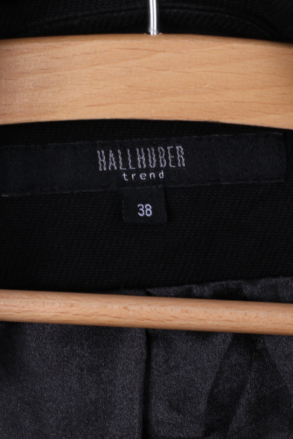 HALLHUBER trend Donna 38 S Giacca Cintura in cotone nero Cappotto con un bottone Top casual 
