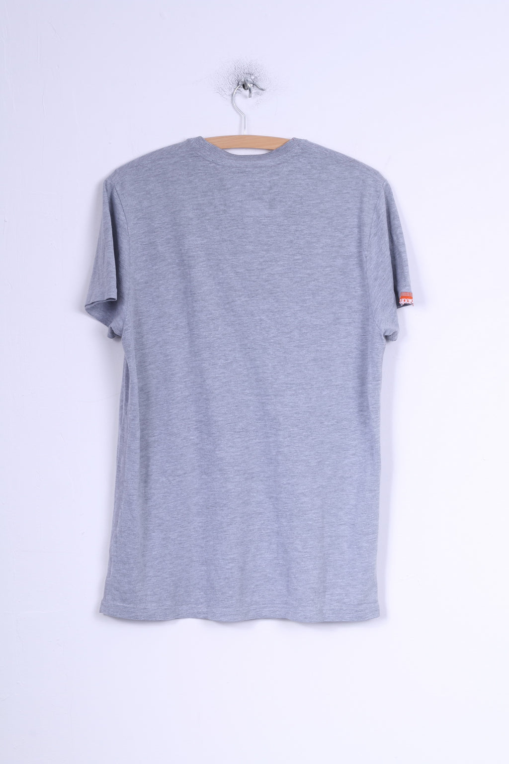 Superdry Homme L T-Shirt Tokyo Motor Oil Graohic Haut en Coton Ras du Cou Délavé