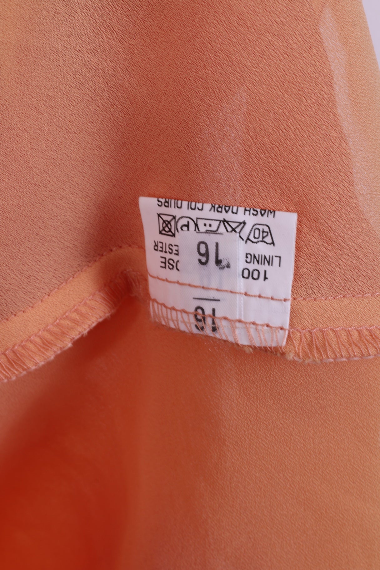 Michaela Louisa London Womens 16 L Tank Top Orange Viscose Romantic Summer Shirt