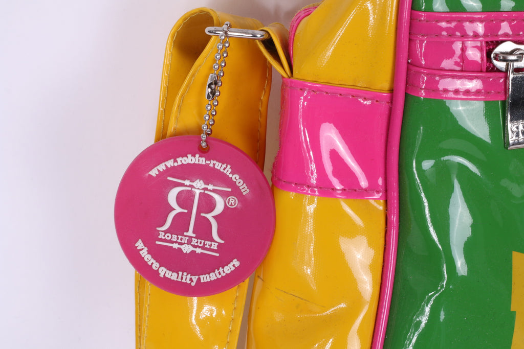 Robin Ruth Shoulder Messanger Bag Green PVC City Of Munchen Retro