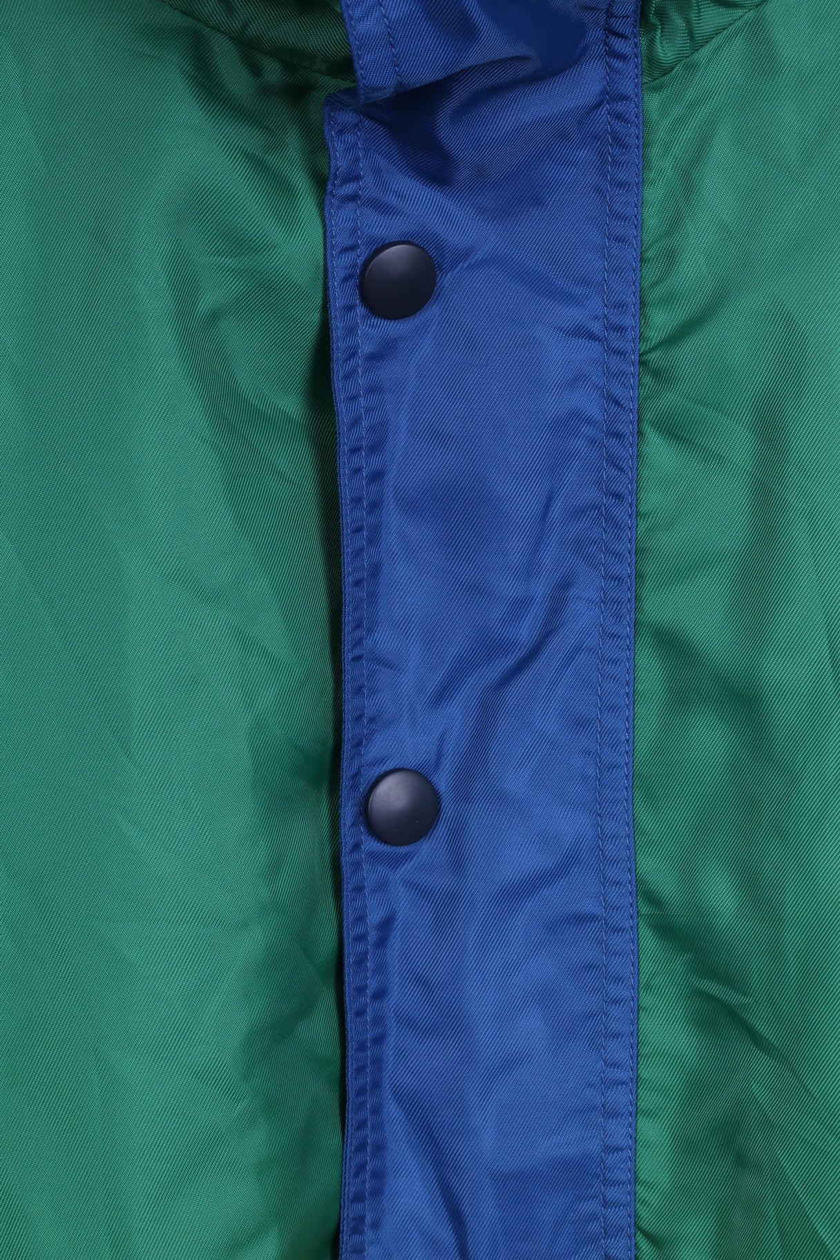 Marcel Clair Giacca da uomo L Pullover Nylon Verde Cappuccio nascosto Top leggero