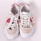 Armani Jeans Mens 9.5 44 Shoes Beige Detailed Sneakers Leather Trainer