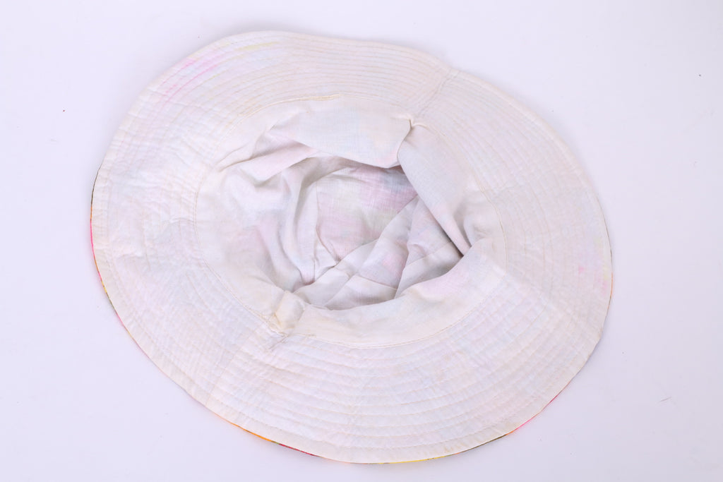 Chapeau de soleil d'été en coton à large bord pour femmes et filles, plage multicolore