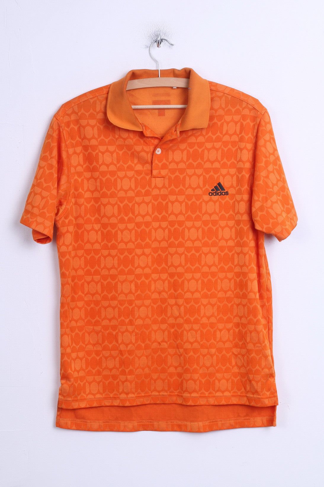 Adidas Mens M Polo Shirt Orange Sport Training - RetrospectClothes