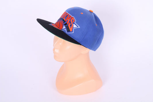 Mitchell &amp; Ness Casquette Homme NBA New York Knicks Chapeau Bleu Snapback