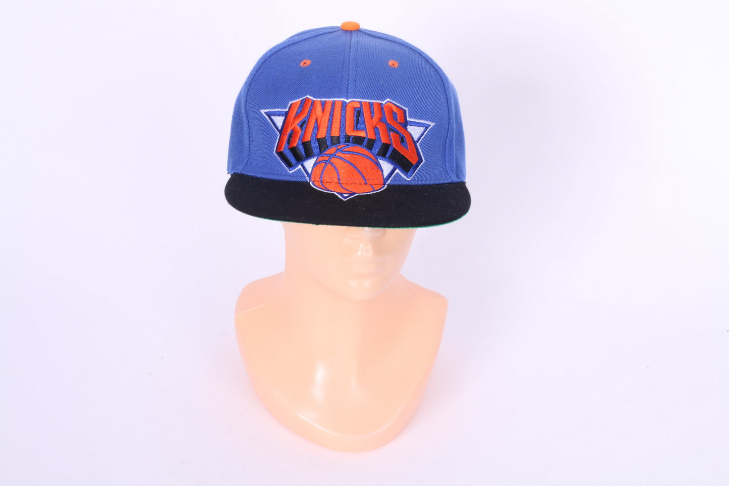 Mitchell &amp; Ness Casquette Homme NBA New York Knicks Chapeau Bleu Snapback