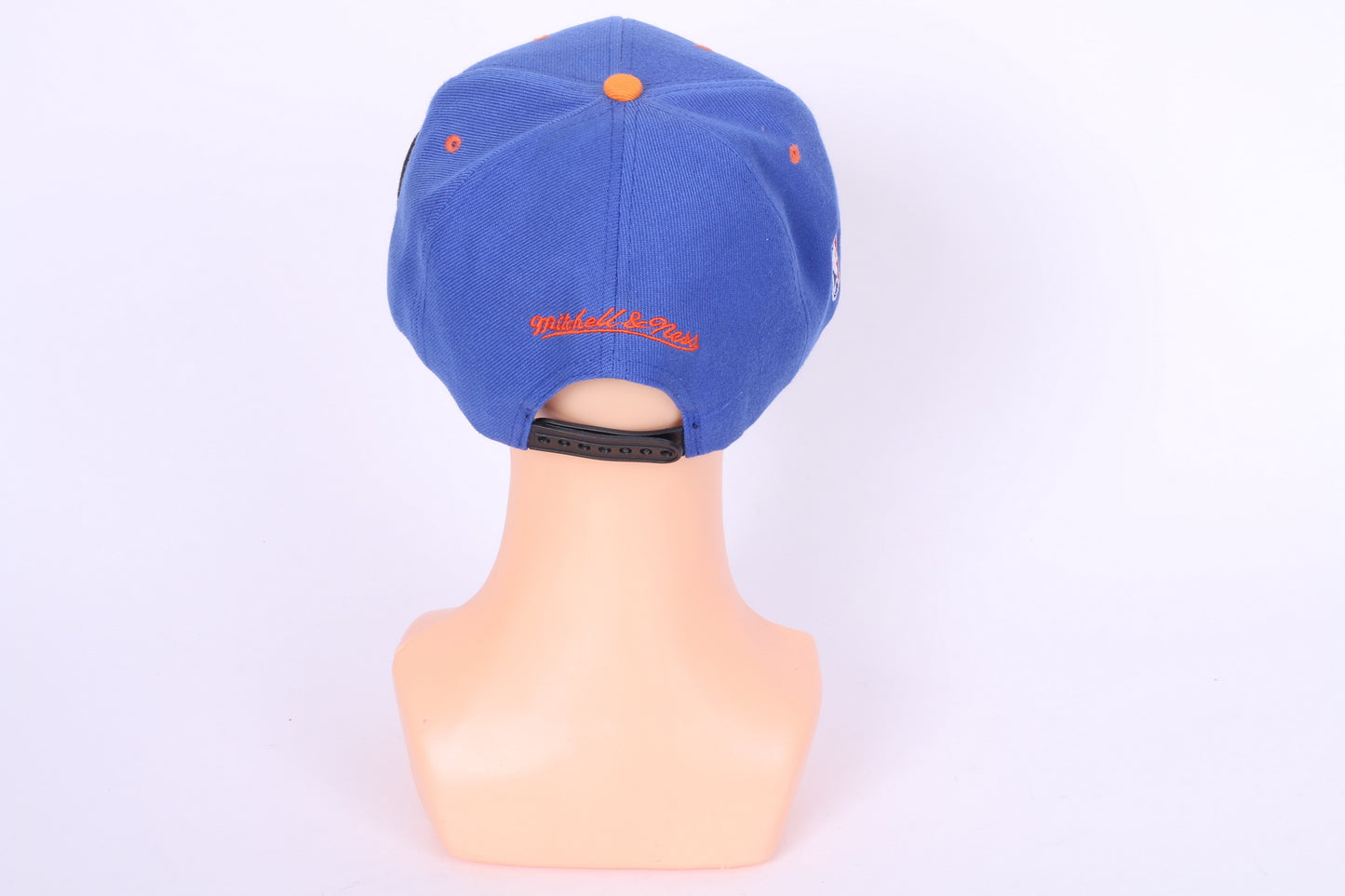 Mitchell &amp; Ness Casquette Homme NBA New York Knicks Chapeau Bleu Snapback