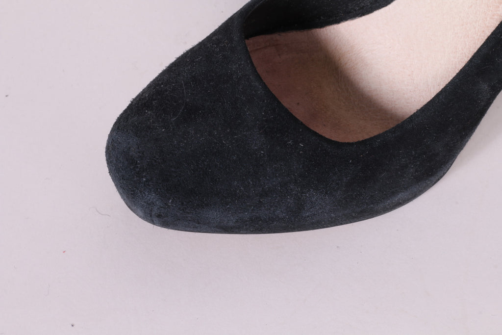 Fornarina Scarpe con Tacco 39 da Donna in Camoscio Nero Beige a Quadri Made in Italy