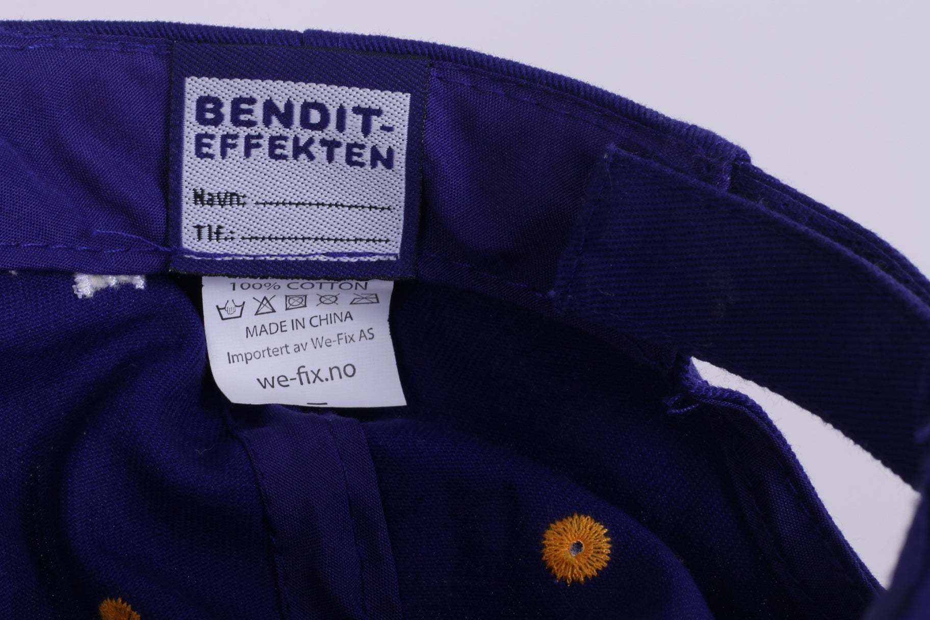 Bendit - Effekten Mens One Size Cap Purple Orange Cotton Hat