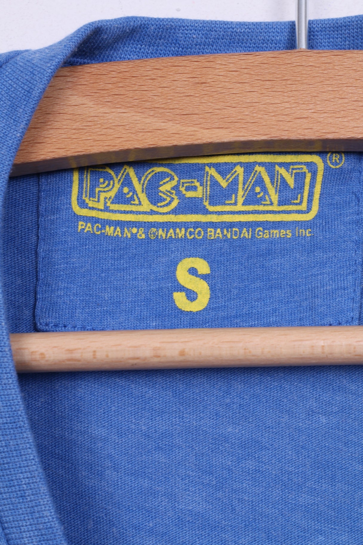 Camicia Grapic da uomo di Cedar Wood State Pac-Man blu girocollo in cotone