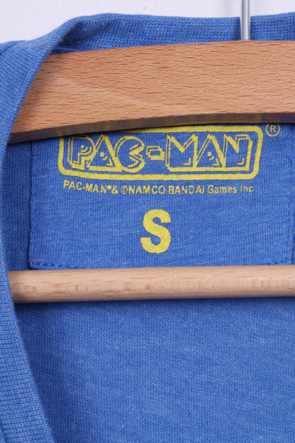 Camicia Grapic da uomo di Cedar Wood State Pac-Man blu girocollo in cotone