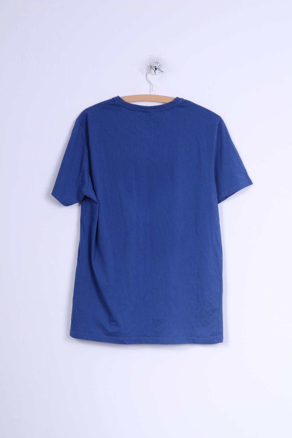 T-shirt da uomo George L, top girocollo con grafica Superman in cotone blu