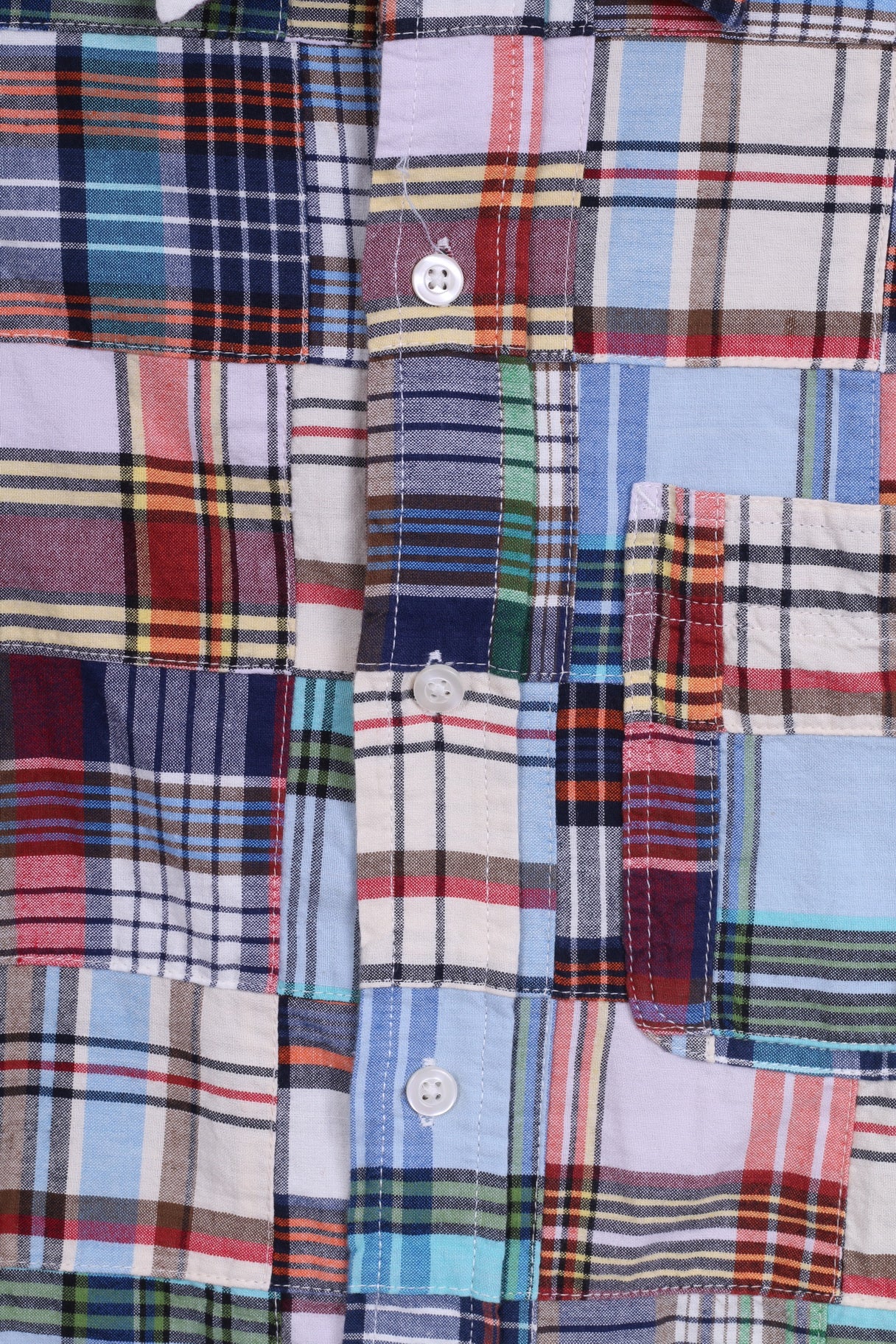 GAP Chemise décontractée pour homme Bleu à carreaux en coton Coupe ajustée à manches longues