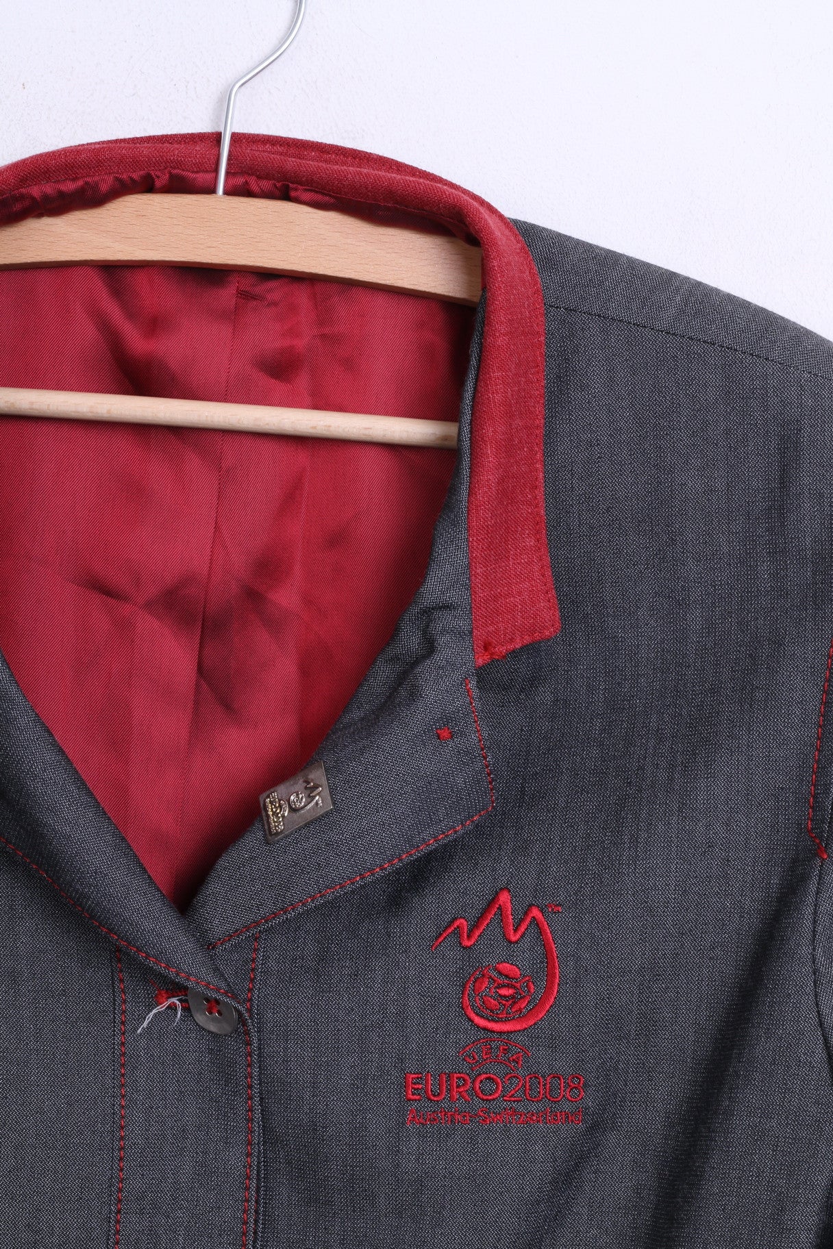 ISILDA PELICANO Veste Blazer Femme 36 S Gris Euro 2008 Autriche Suisse