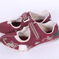 Lacoste Womens 39.5 UK 6 Shoes Burgundy Trainers Flowers