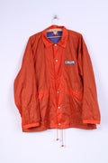 Authentic Style Hommes M Veste Nylon Imperméable Nylon Orange