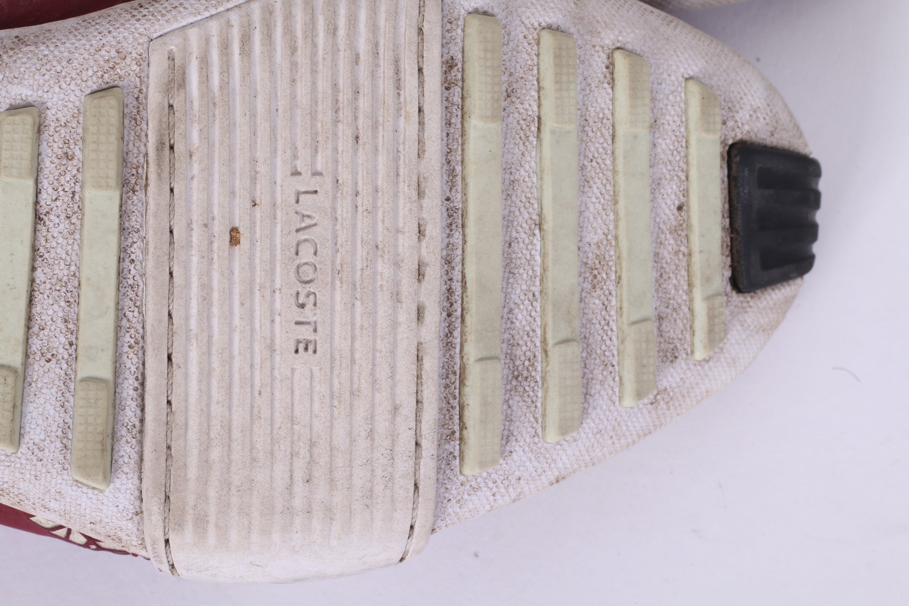 Lacoste Womens 39.5 UK 6 Shoes Burgundy Trainers Flowers