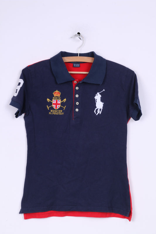 Ralph Lauren Polo à manches courtes en coton bleu marine pour garçon XL 12-14 ans