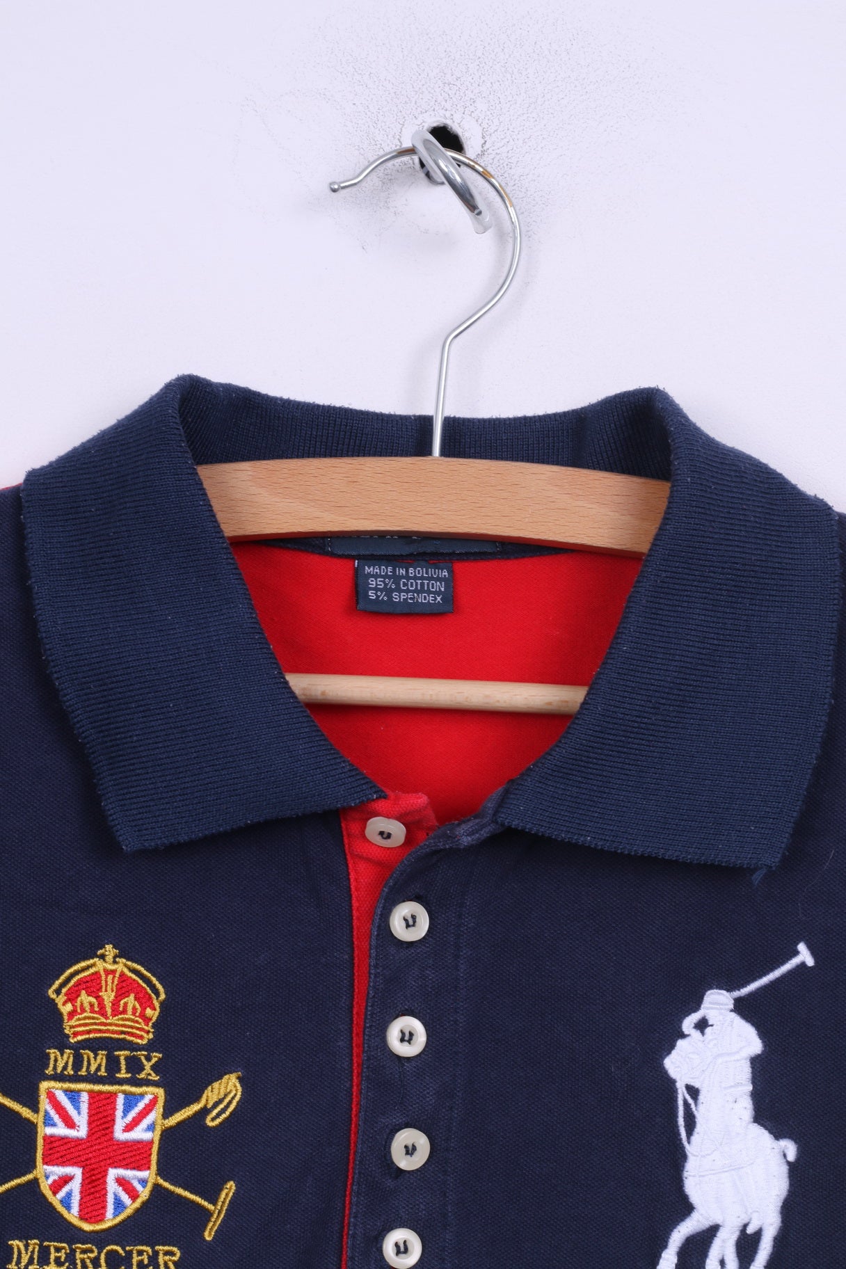 Ralph Lauren Boys XL 12-14 Age Polo Shirt Navy Cotton Short Sleeve Top