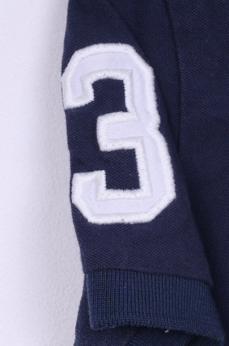 Polo Ralph Lauren da ragazzo XL 12-14 anni Top a maniche corte in cotone blu scuro