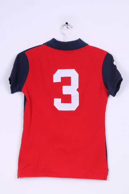 Ralph Lauren Boys XL 12-14 Age Polo Shirt Navy Cotton Short Sleeve Top
